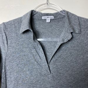 James Perse Tops - Standard James Perse 3/4 Sleeve Collared Top James Perse Tops - Standard James Perse 3/4 Sleeve Collared Top